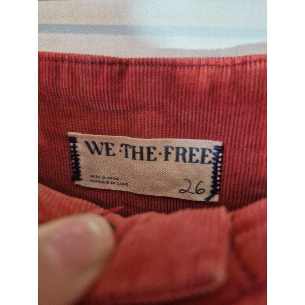 Free People We The Free Jayde *In Rust* Corduroy Flare Cotton Stretch Pants 26 - Picture 6 of 9
